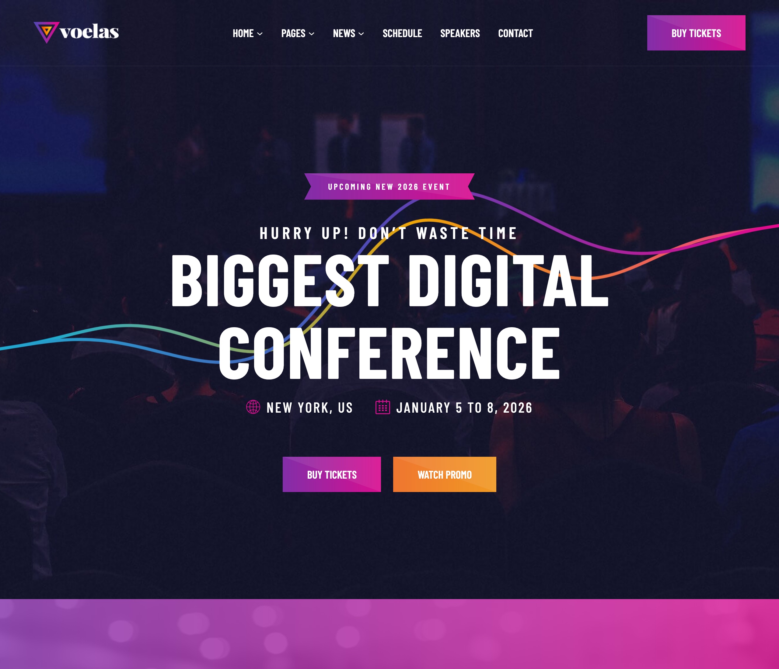 Voelas conference homepage