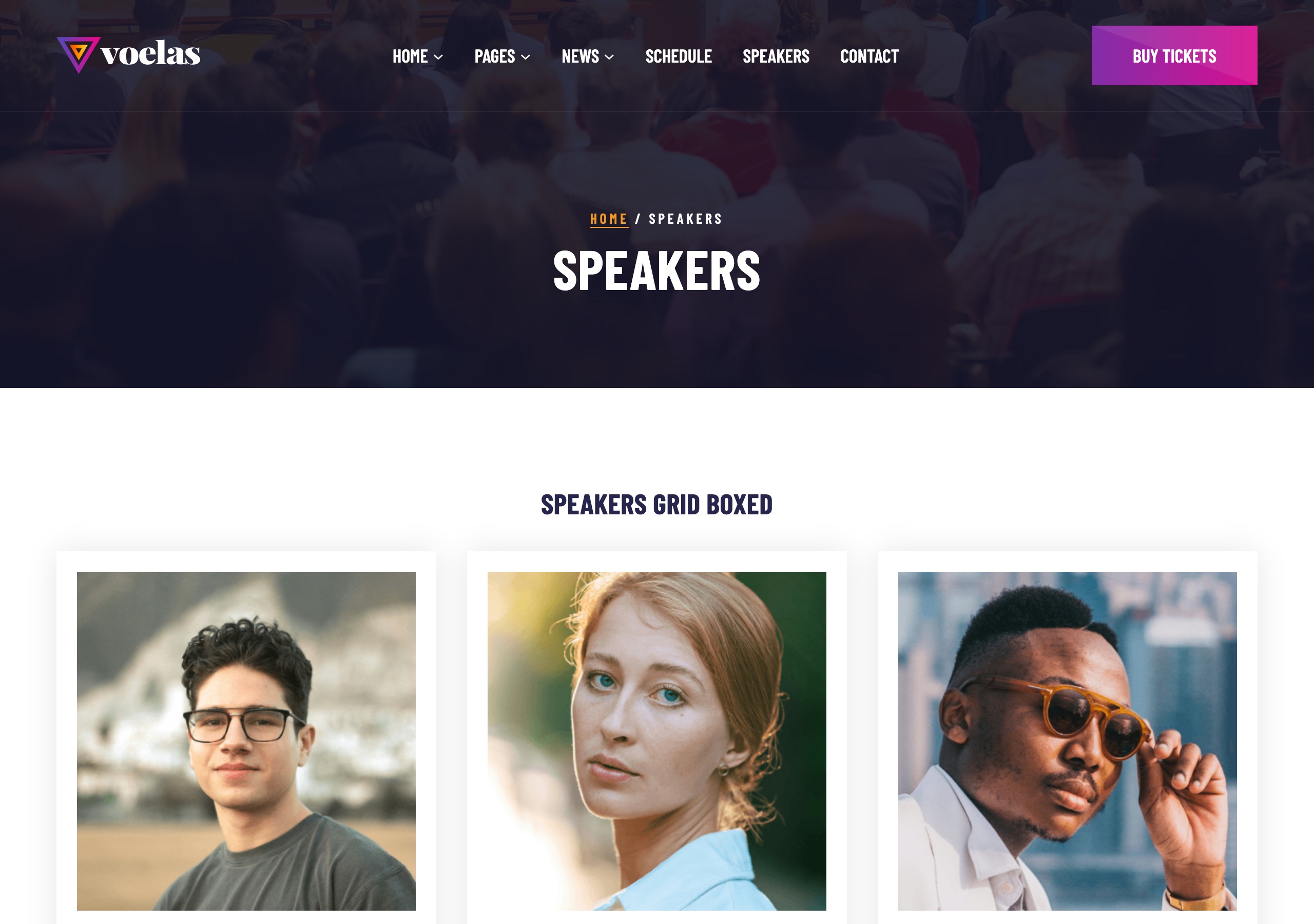Voelas speakers page